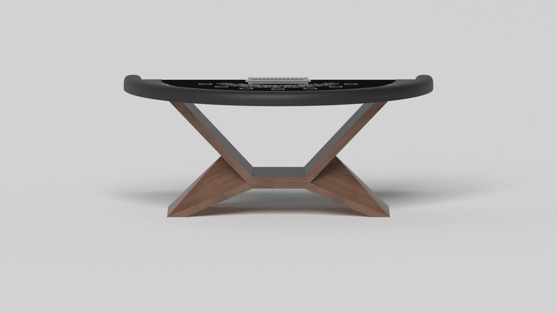 American Elevate Customs Kors Black Jack Tables / Solid Walnut Wood in 7'4