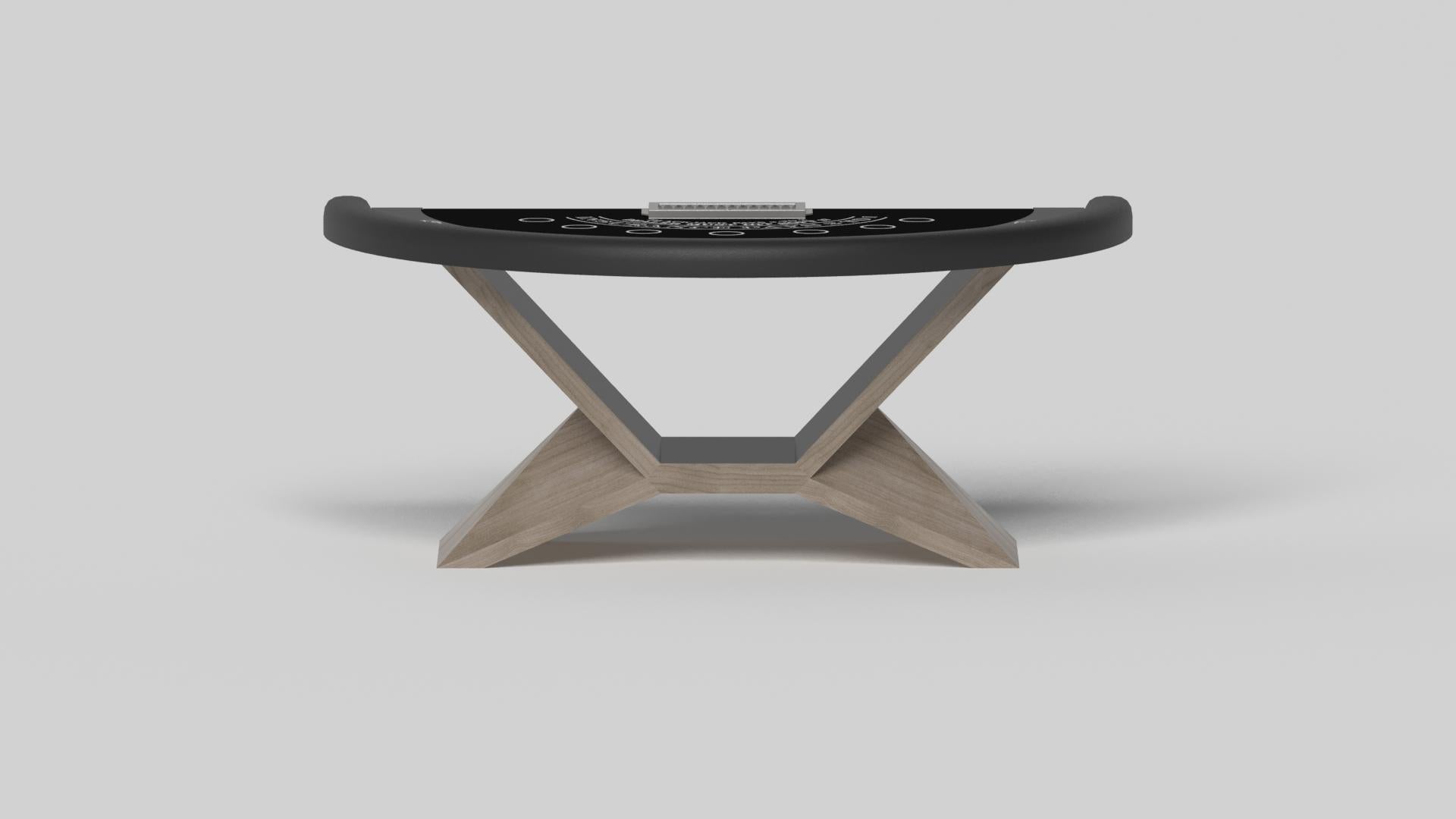 Americano Tavoli Elevate Customs Kors Black Jack / Legno massiccio di Oak Wood White in 7'4