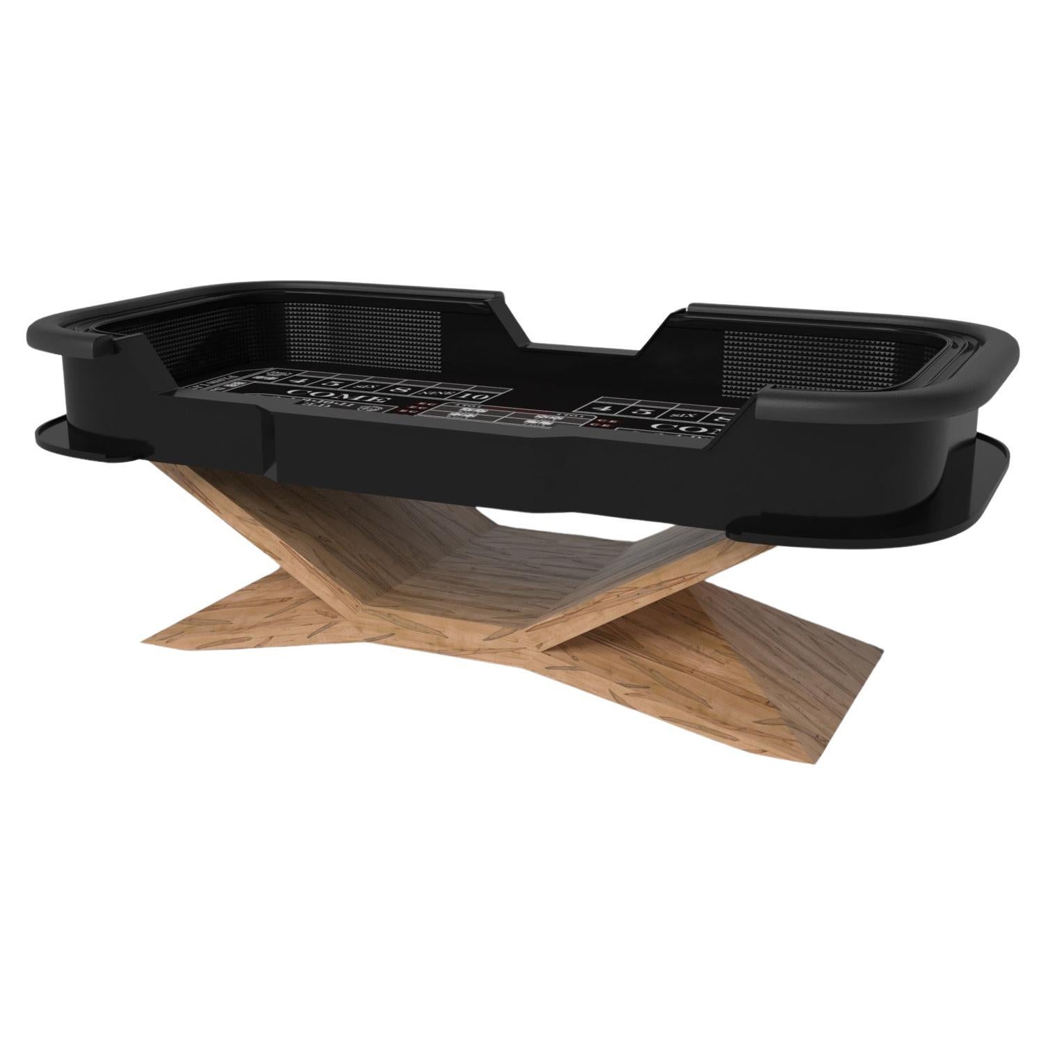 Tables Kors Craps sur mesure / Bois d'érable bouclé massif de 9'9" - Fabriqué aux États-Unis