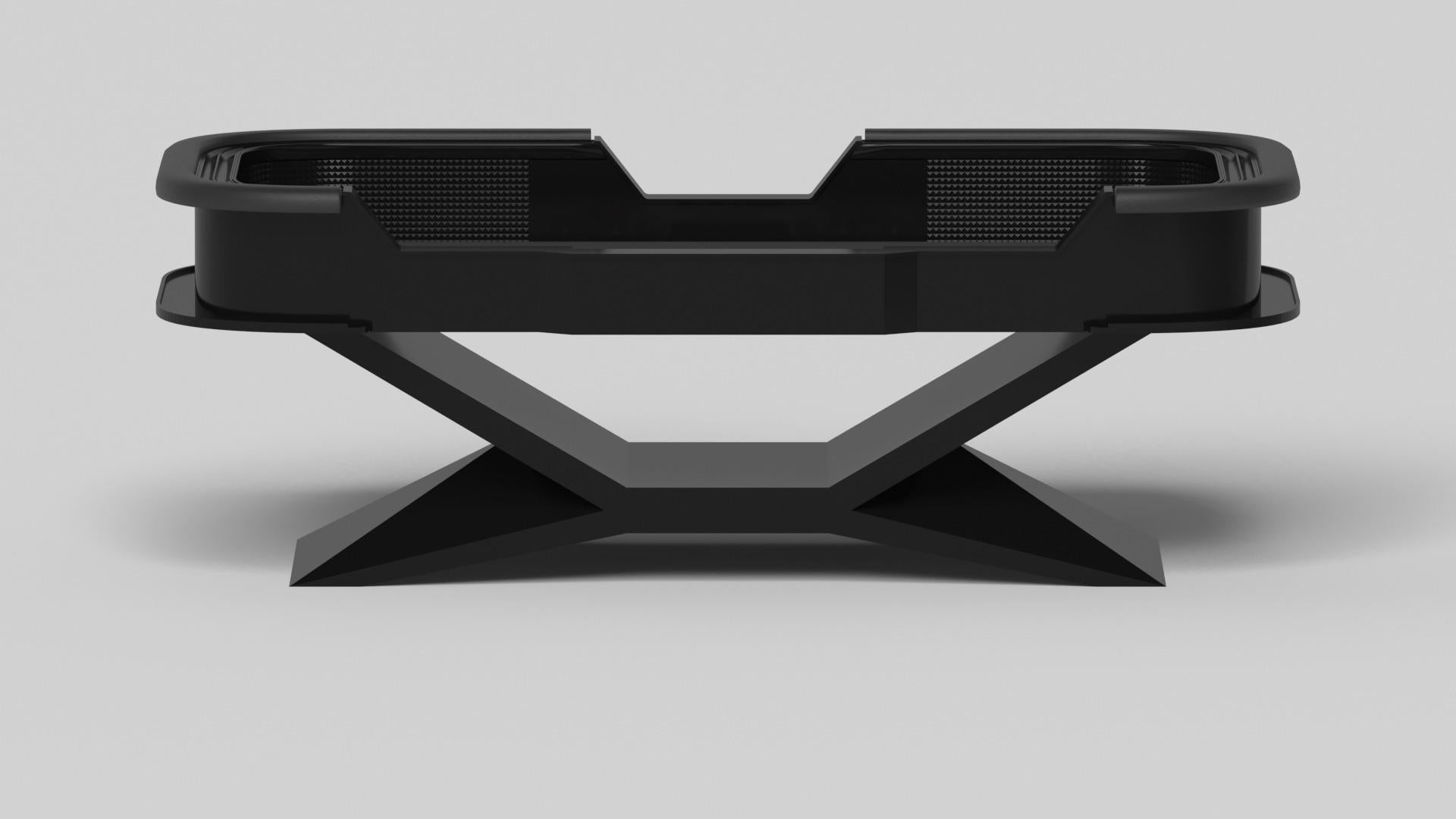 Américain Elevate Customs Kors Craps tables/Solid Pantone Black Color in 9'9