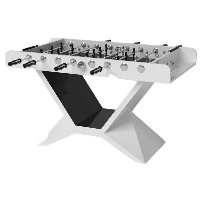Elevate Customs Kors Foosball Tables/Solid Pantone White Color in 5'-Made in USA For Sale