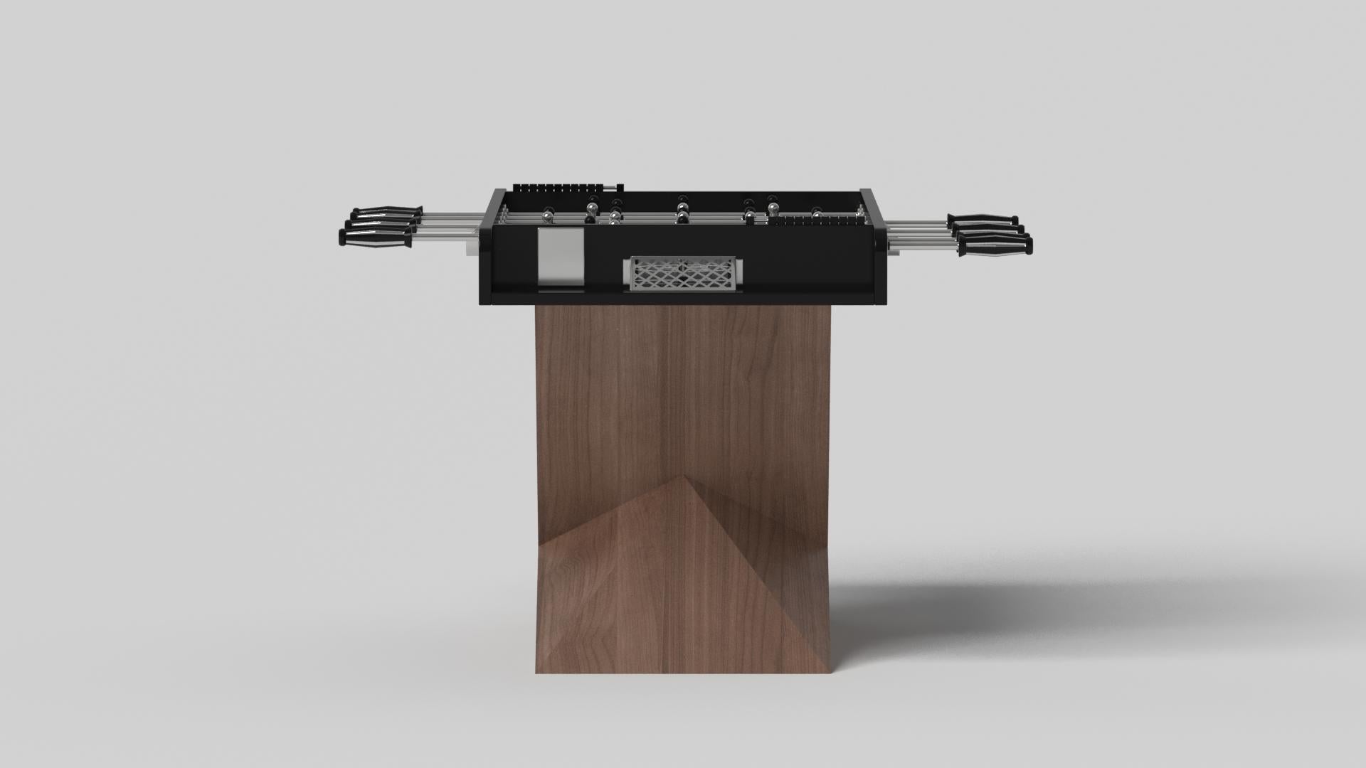 Modern Elevate Customs Kors Foosball Tables / Solid Walnut Wood  in 5' - Made in USA For Sale