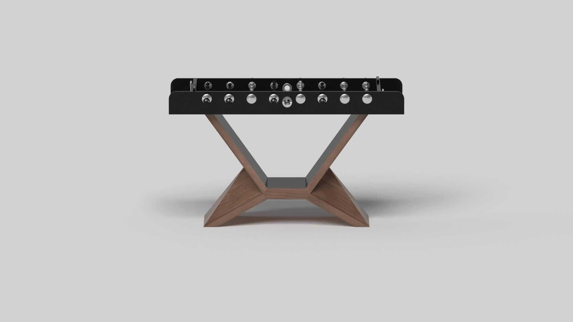 Fait main Tables de baby-foot Elevate Customs Kors / Bois massif de noyer  en 5' - Fabriqué aux USA en vente