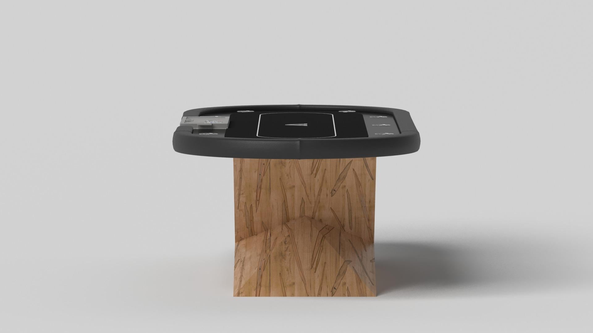 Moderno Tavoli da poker Elevate Customs Kors / Legno massiccio di acero riccio in 8'8
