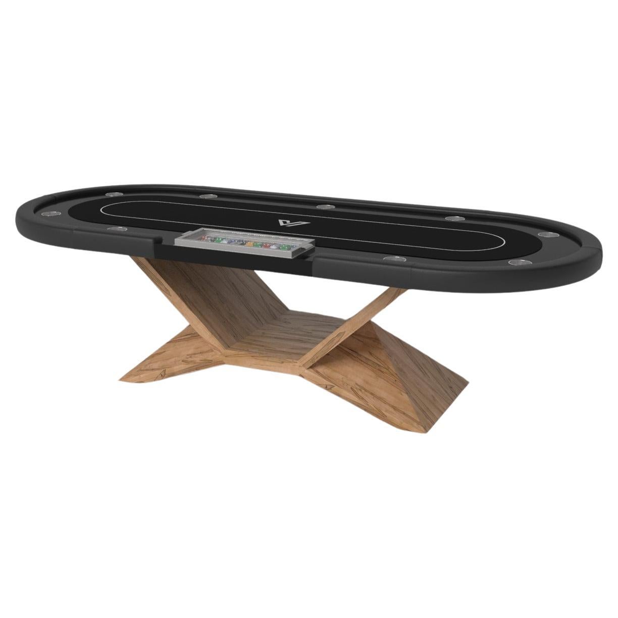 Elevate Customs Kors Poker Tables / Solid Curly Maple Wood in 8'8" - Made in USA