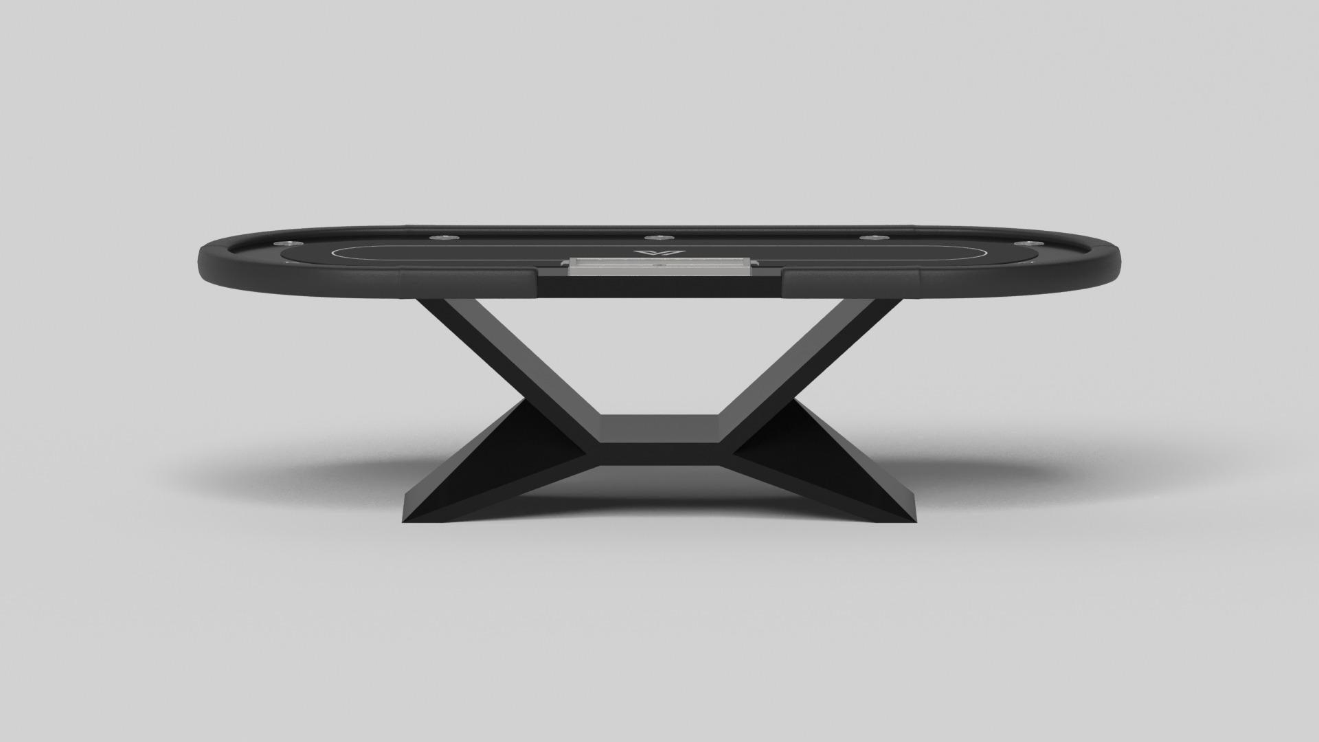Américain Elevate Customs Kors tables de poker/Solid Pantone Black Color in 8'8