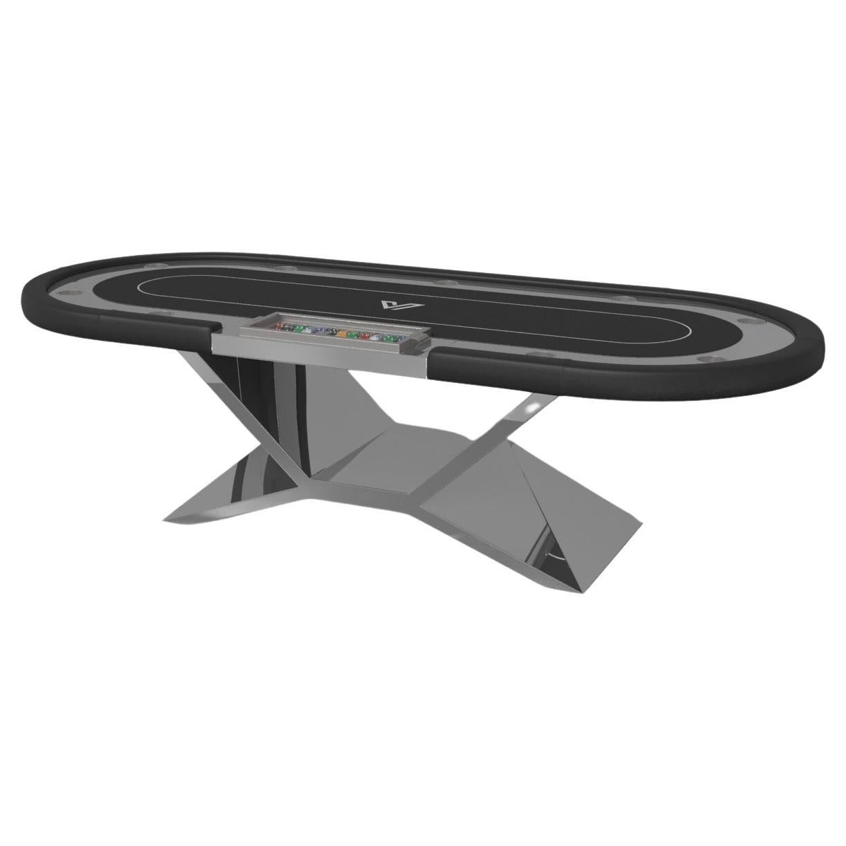 Elevate Customs Kors Poker Tables / Stainless Steel Sheet Metal in 8'8" - USA For Sale
