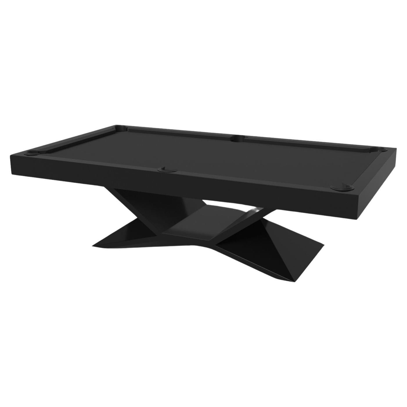 Elevate Customs Kors Pool Table / Solid Pantone Black in 7'/8' - Made in USA