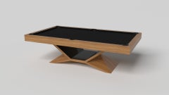 Elevate Customs Kors Pool Table / Solid Teak Wood in 9' - Made in USA