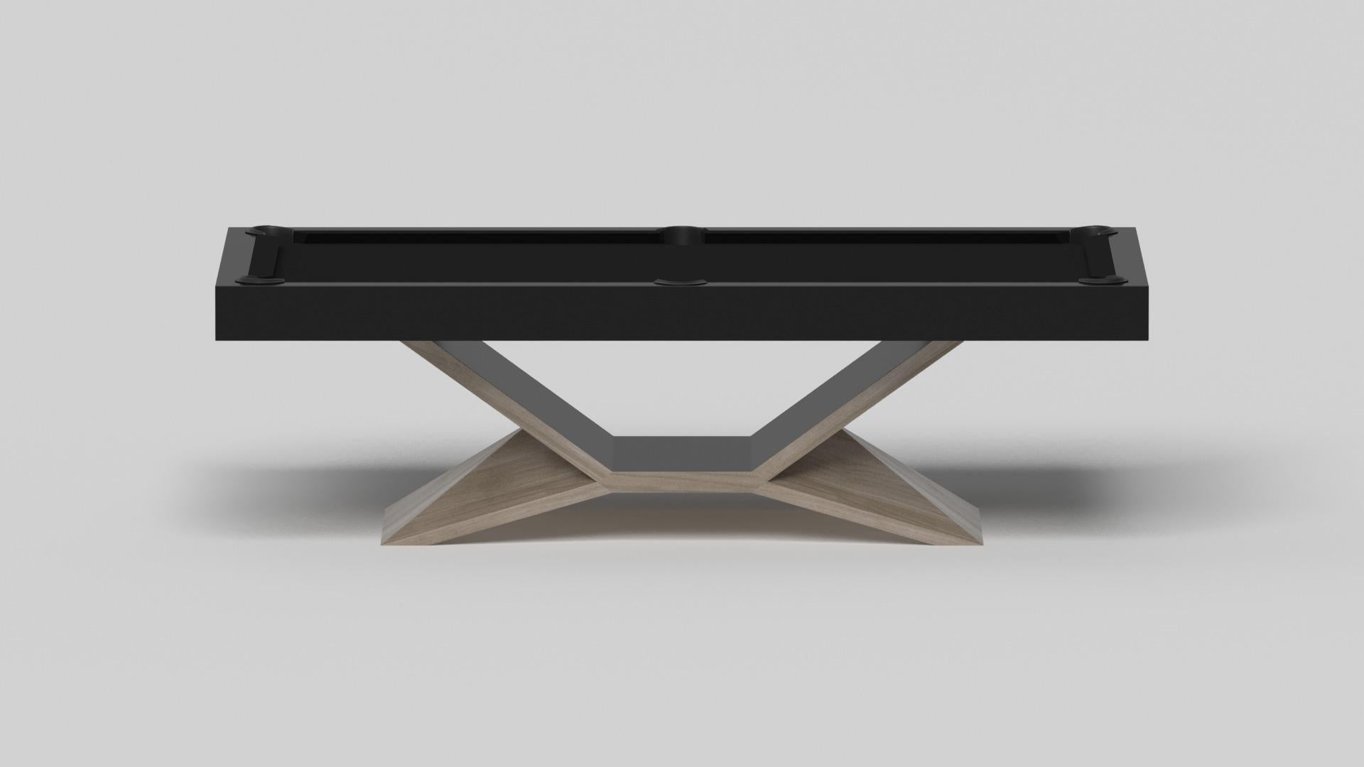 Américain Table de piscine Kors en bois de chêne blanc massif de 9', fabriqué aux États-Unis en vente