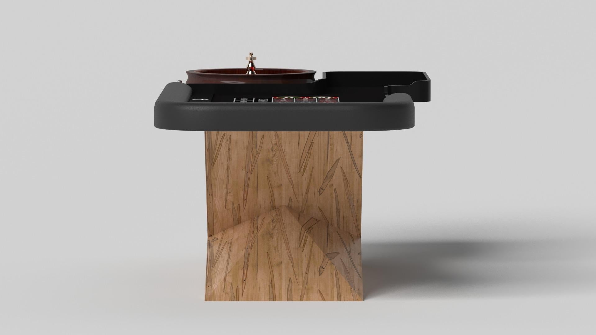 Moderne Tables de roulette Elevate Customs Kors/Solid Curly Maple Wood in 8'2