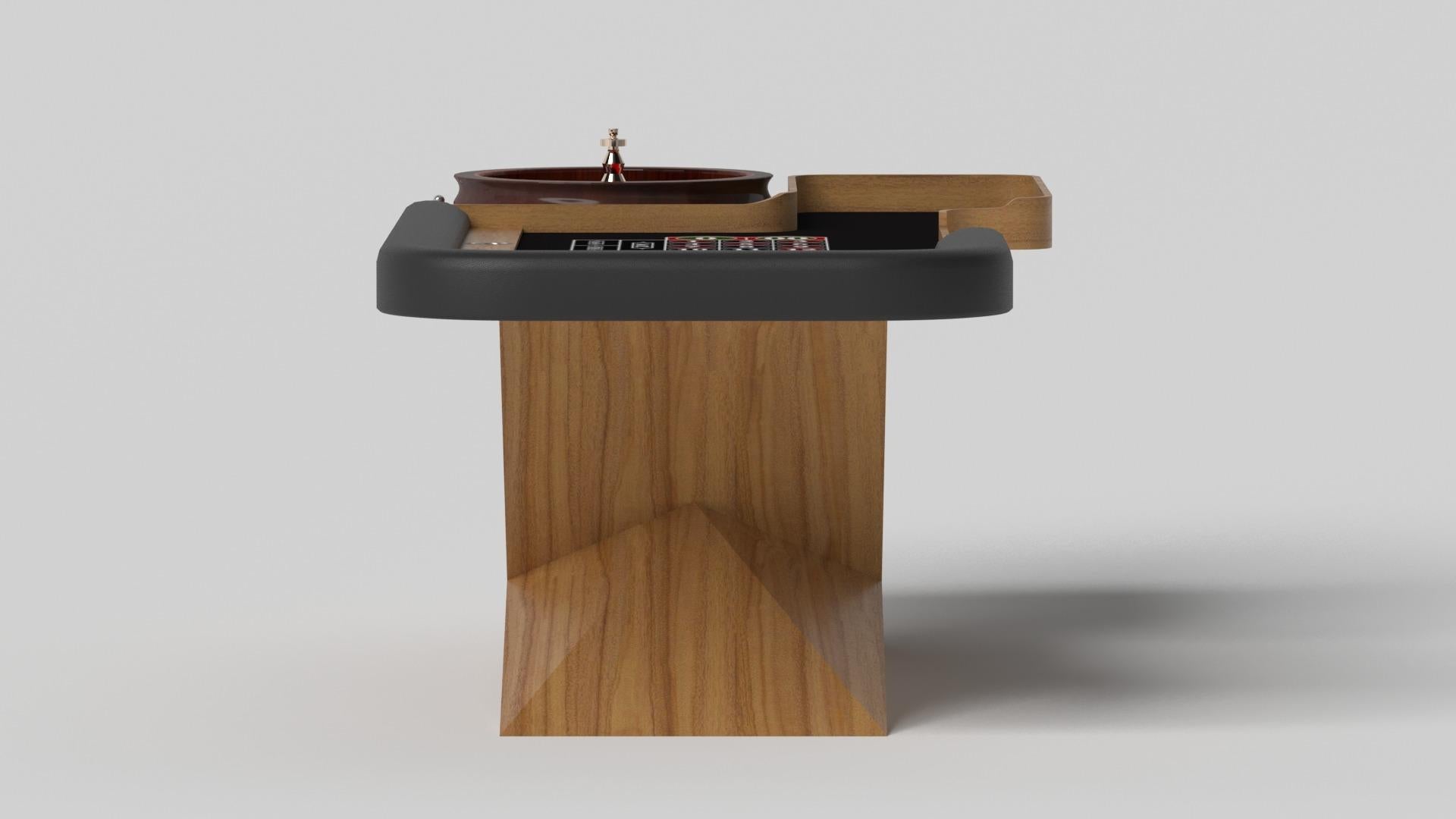 Modern Elevate Customs Kors Roulette Tables / Solid Teak Wood in 8'2
