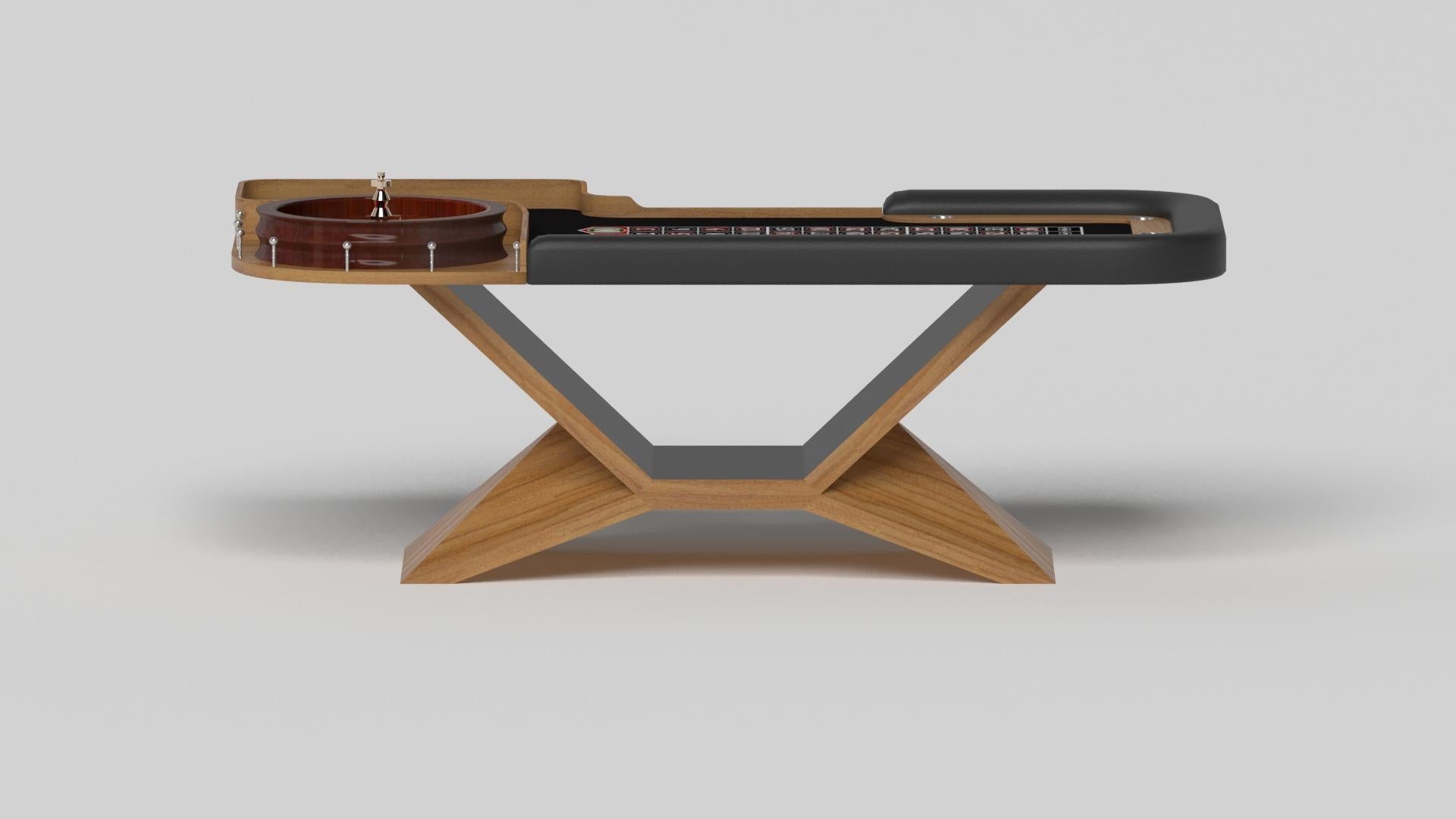 American Elevate Customs Kors Roulette Tables / Solid Teak Wood in 8'2