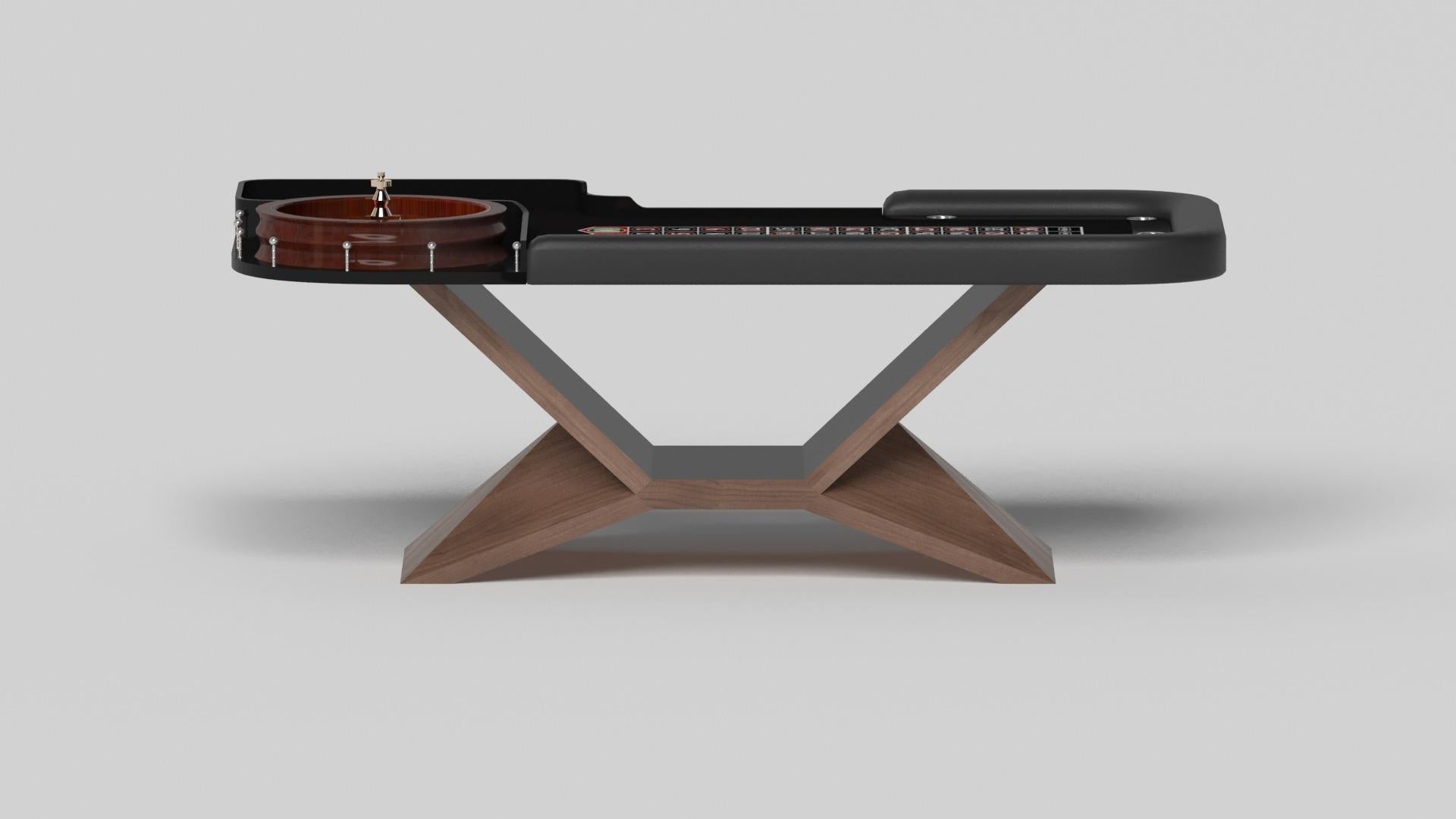 Modern Elevate Customs Kors Roulette Tables / Solid Walnut Wood in 8'2
