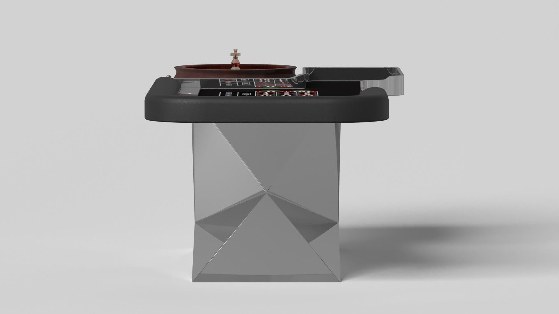 Moderne Elevate Customs Kors roulette tables / tôle en acier inoxydable en 8'2
