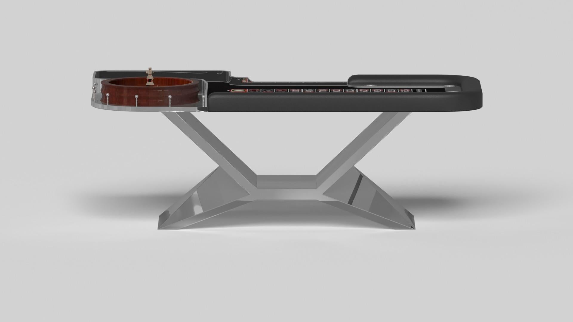 Américain Elevate Customs Kors roulette tables / tôle en acier inoxydable en 8'2