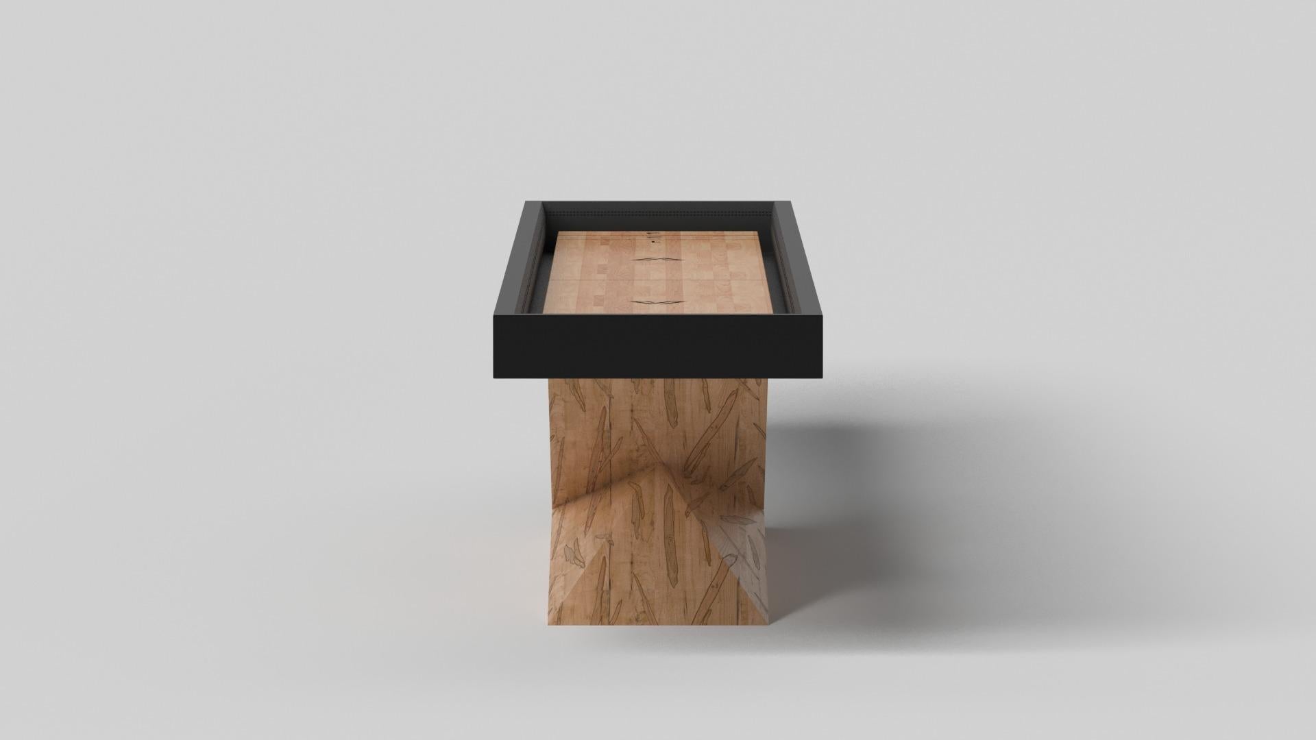Moderno Tavoli da Shuffleboard Elevate Customs Kors / Legno massiccio di acero riccio da 16' - USA in vendita