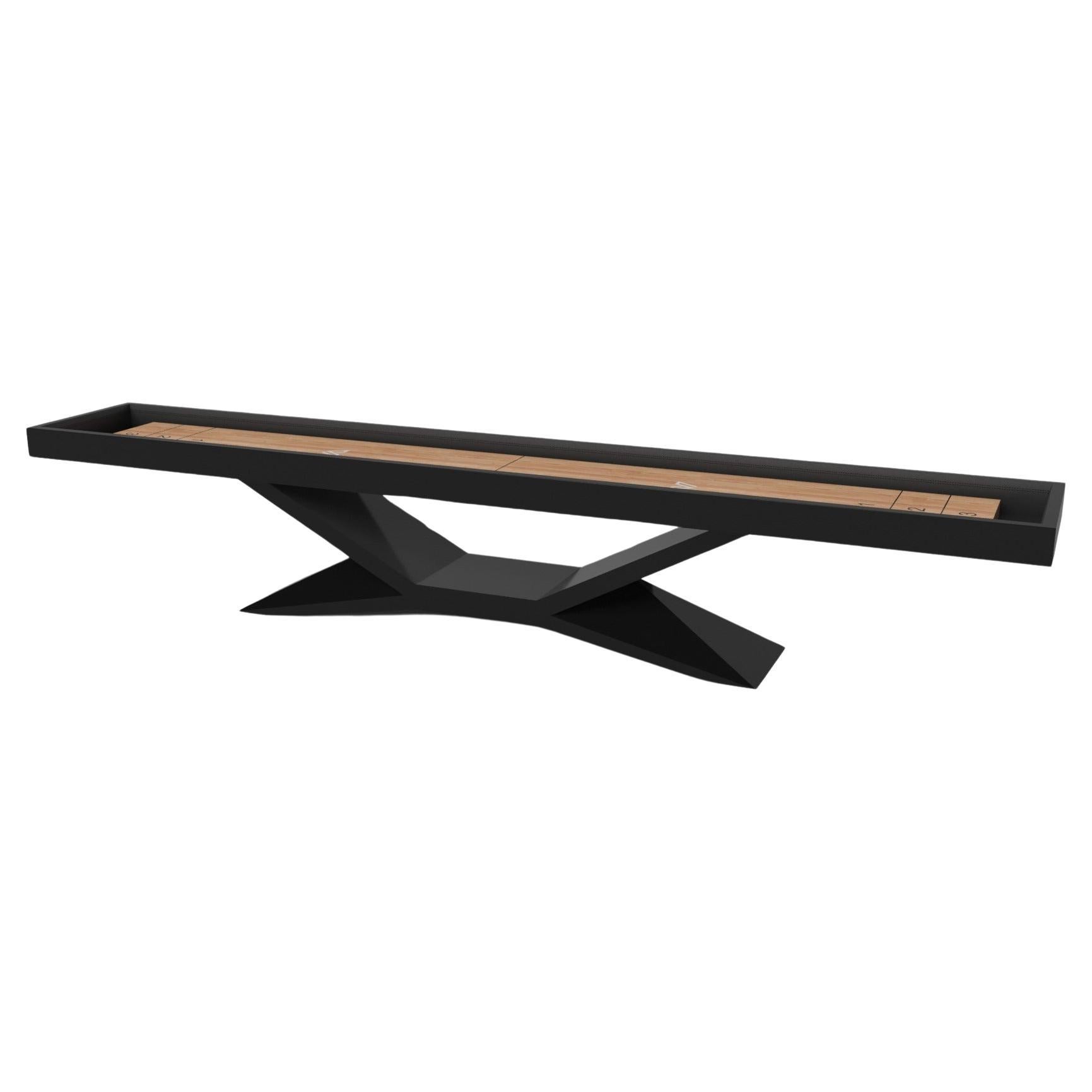 Tables de Shuffleboard Elevate Customs Kors / Couleur Pantone Black en 9' -USA