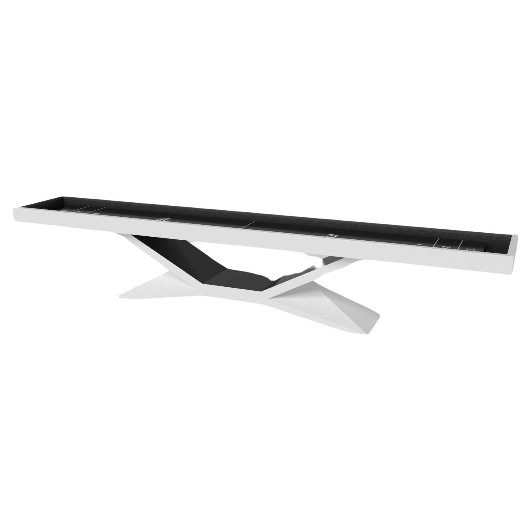 Elevate Customs Kors Shuffleboard Tables / Solid Pantone White Color in 9' - USA