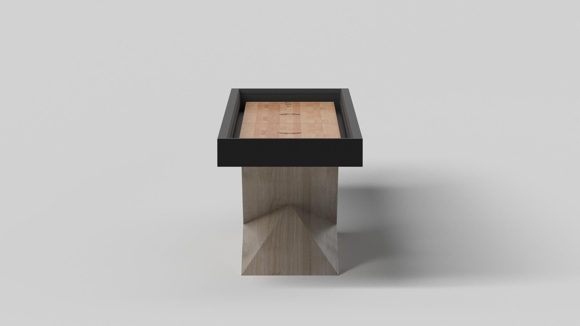 Modern Elevate Customs Kors Shuffleboard Tables / Solid White Oak Wood in 12' - USA For Sale