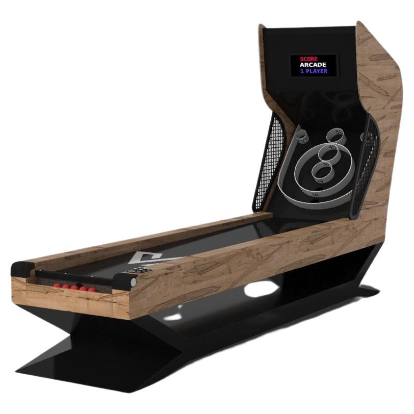 Tables Kors sur mesure en bois d'érable bouclé massif, fabriqué aux États-Unis