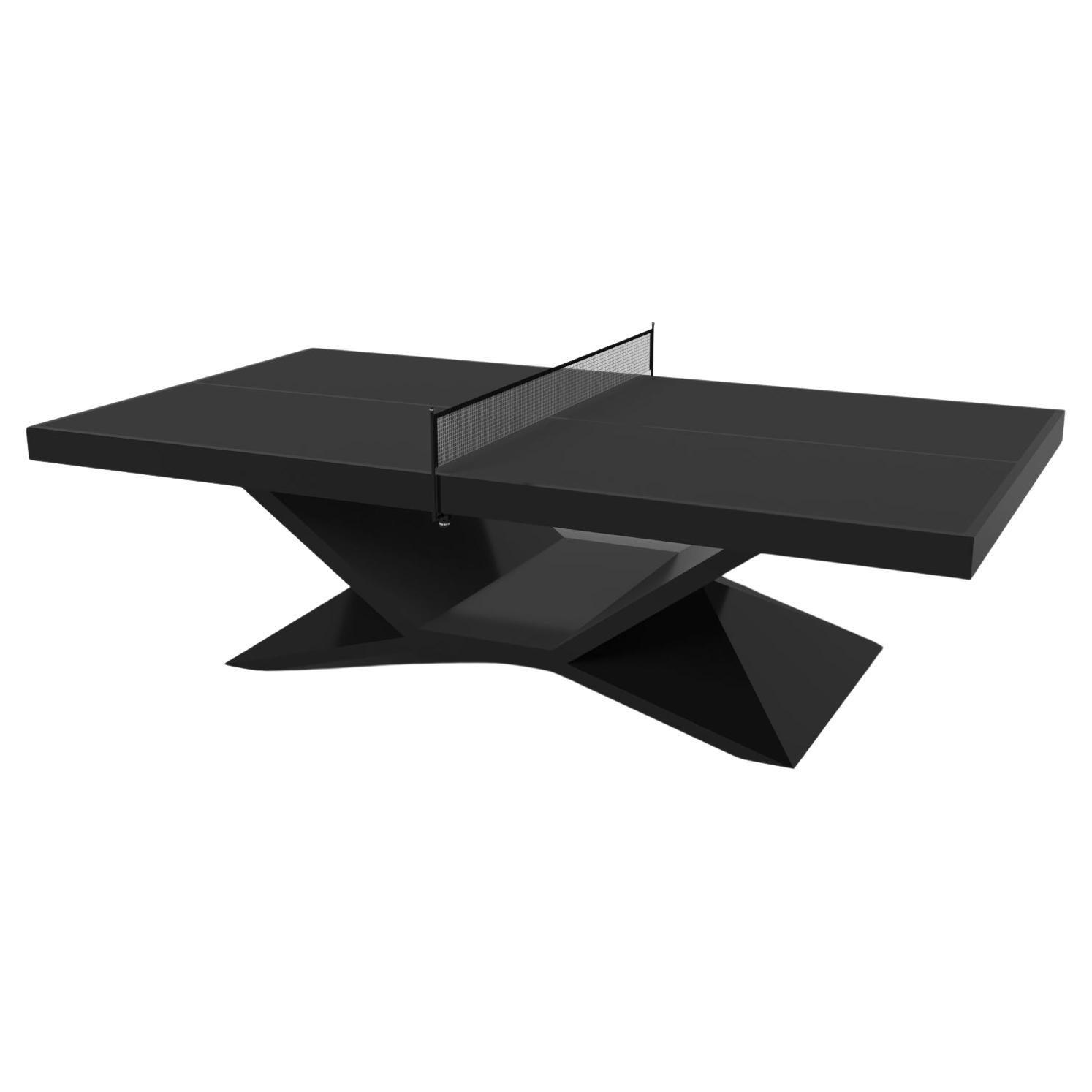 Elevate Customs Kors Tennis Table /Solid Pantone Black Color in 9' - Made in USA
