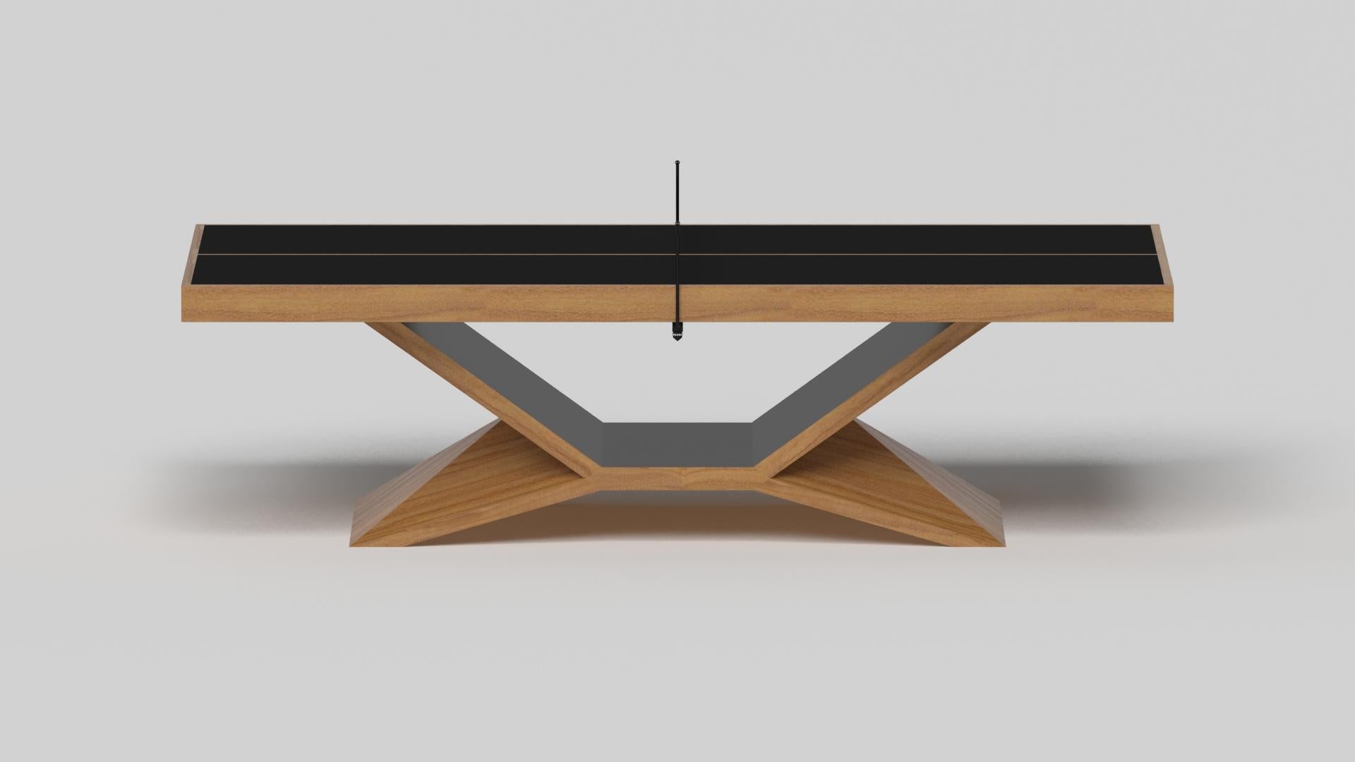 Américain Table de tennis Kors sur mesure / bois de teck massif en 9' - fabriqué aux États-Unis en vente
