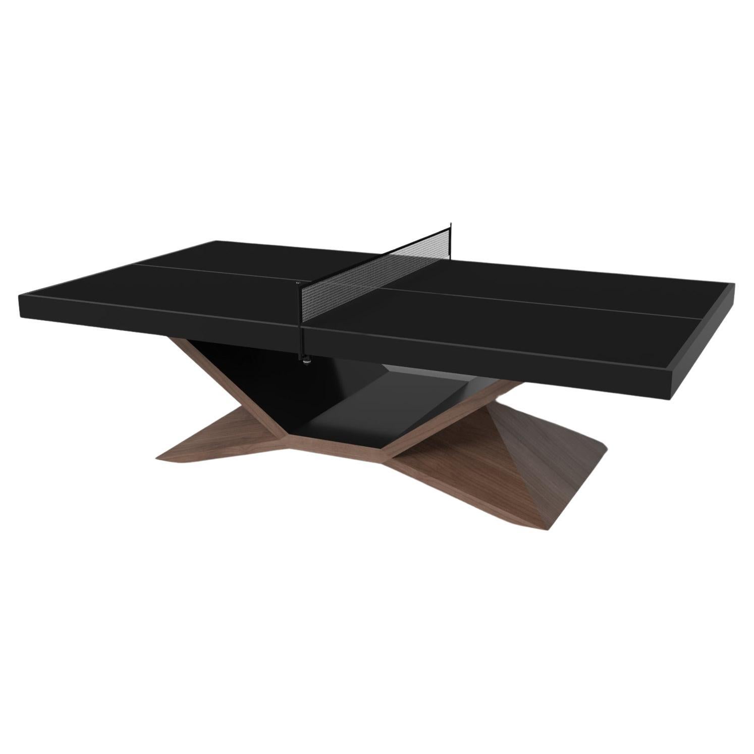 Elevate Customs Kors Tennis Table / Solid Walnut Wood in 9' - Made in USA For Sale