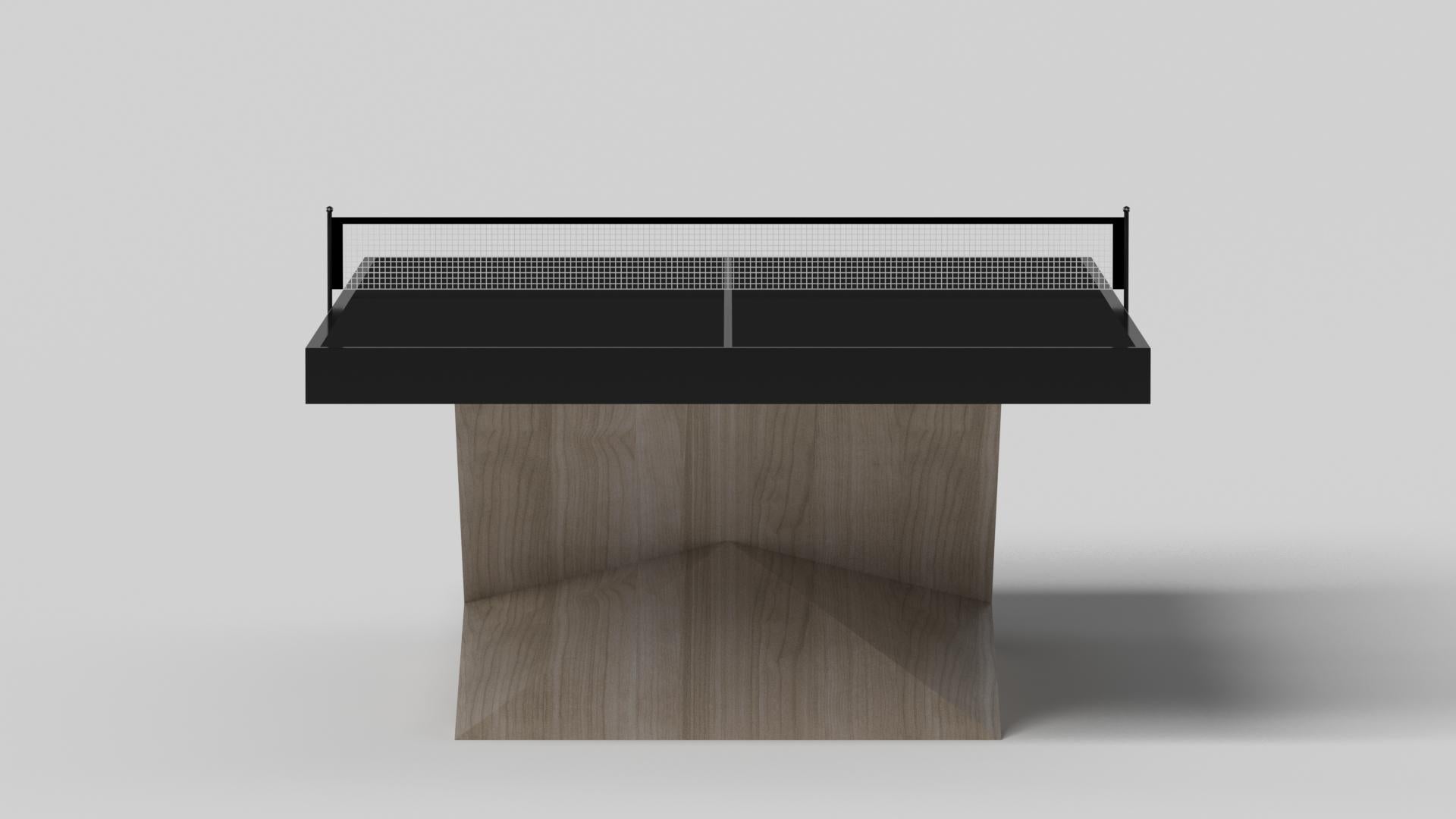 Moderno Tavolo da tennis Elevate Customs Kors / in legno massiccio di Oak Oak Wood da 9' - Made in USA in vendita