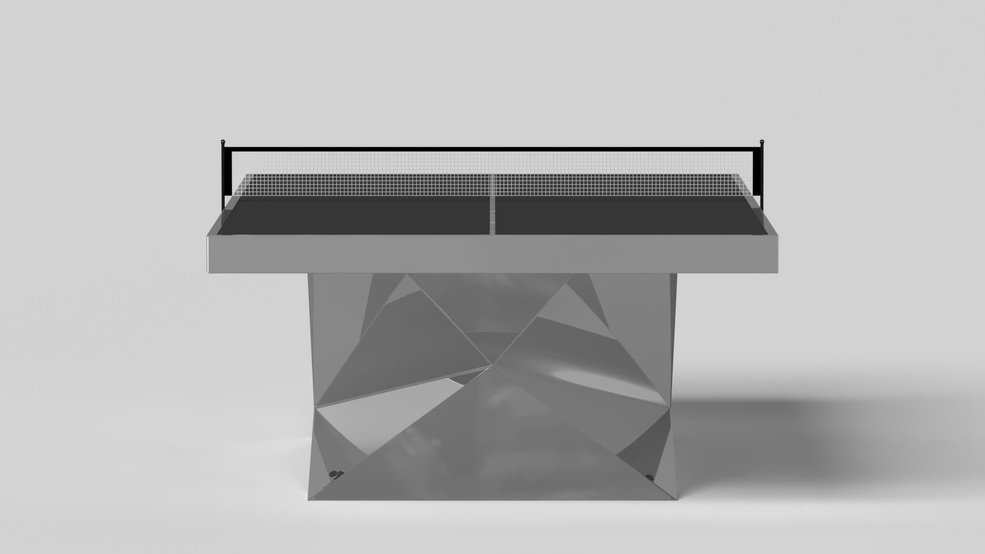 Moderne Table de tennis Kors Elevate Customs/Table en acier inoxydable en 9' -Made in USA en vente
