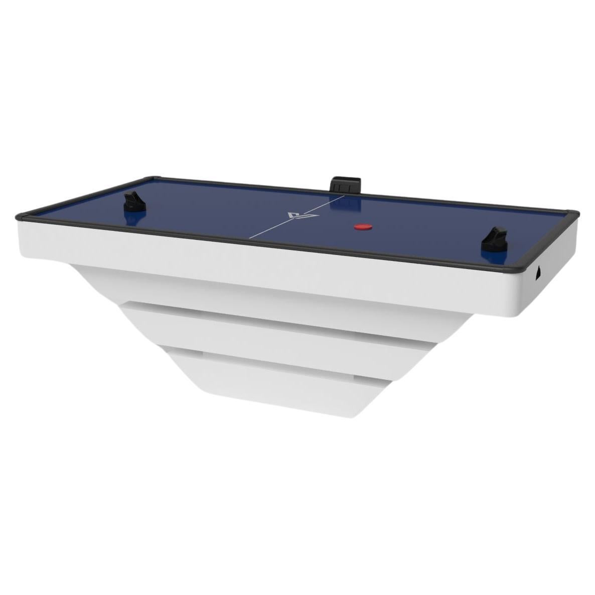 Elevate Customs Louve Air Hockey Tables / Solid Pantone White in 7' -Made in USA For Sale