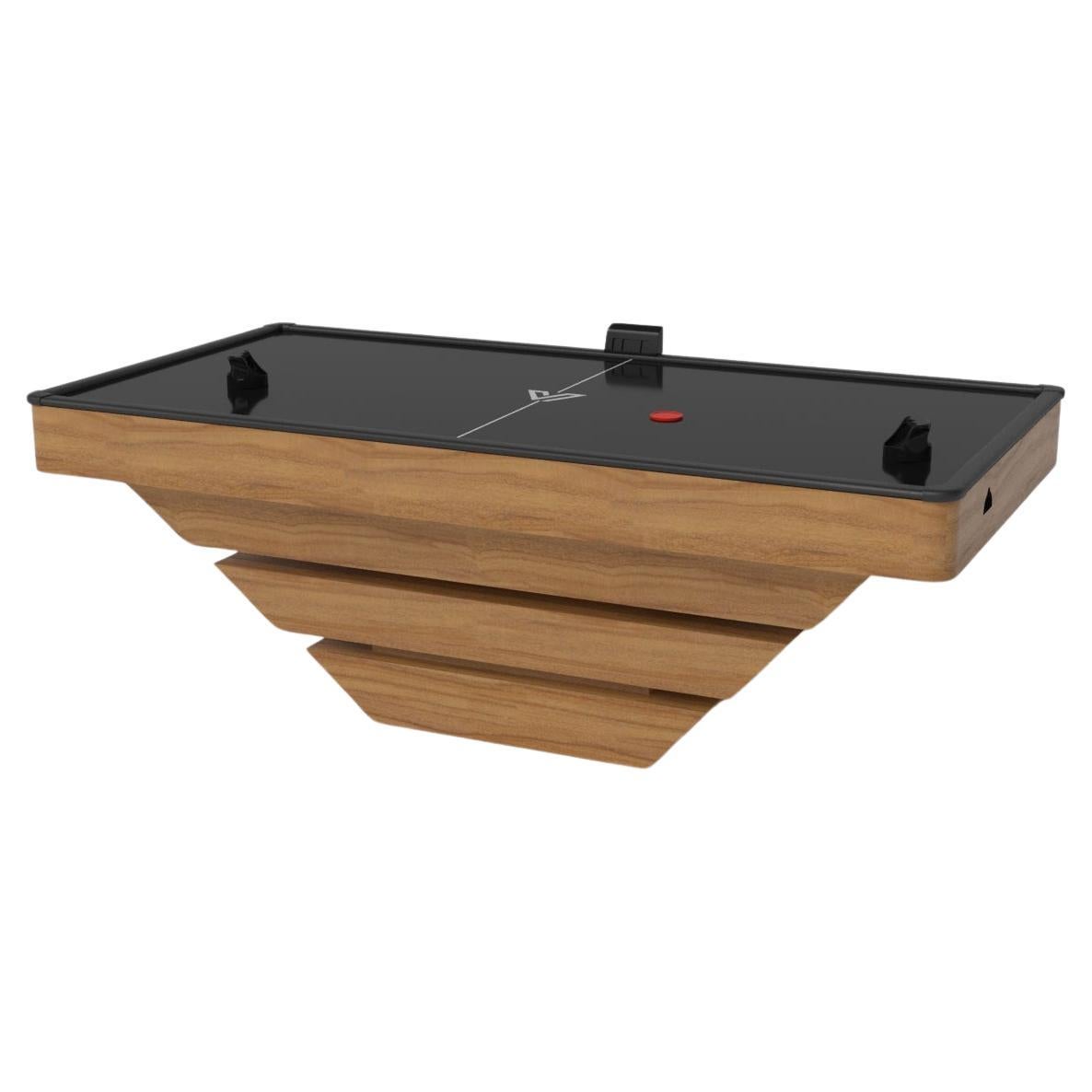Elevate Customs Louve  Air Hockey Tables / Solid Teak Wood in 7' - Made in USA
