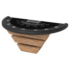 Elevate Customs Louve Black Jack Tables / Solid Curly Maple Wood in 7'4" - USA