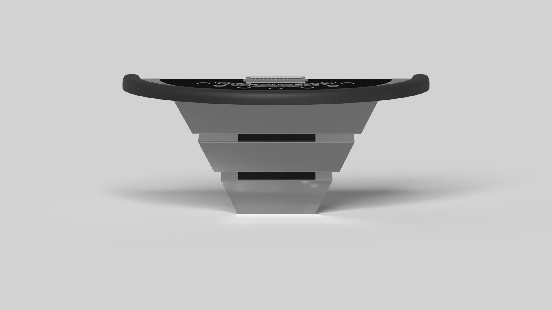 Americano Elevate Customs Louve Black Jack Tables/Lamiera d'acciaio inossidabile in 7'4