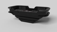 Elevate Customs Mesas de dados Louve / Color negro Pantone sólido en 9'9" - EE.UU.