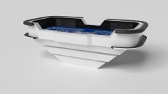 Elevate Customs Louve Craps Tables / Solid Pantone White Color in 9'9" - USA