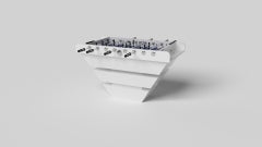 Elevate Customs Louve Foosball Table/Couleur Pantone White en 5'-Made in USA