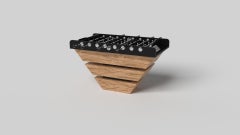 Elevate Customs Louve Foosball Tables /Solid Curly Maple Wood in 5' -Made in USA