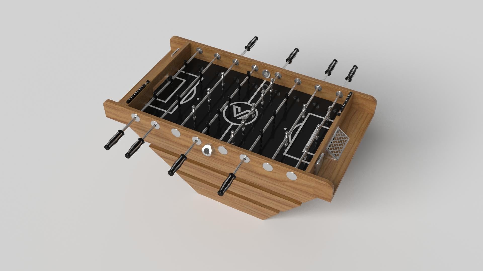 Américain Elevate Customs Louve Foosball Tables / Bois de teck massif en 5' - Fabriqué aux États-Unis en vente