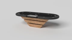 Elevate Customs Louve Poker Tables / Solid Curly Maple Wood in 8'8" -Made in USA