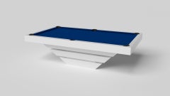 Elevate Customs Louve Pool Table / Solid Pantone White in 7'/8' - Made in USA