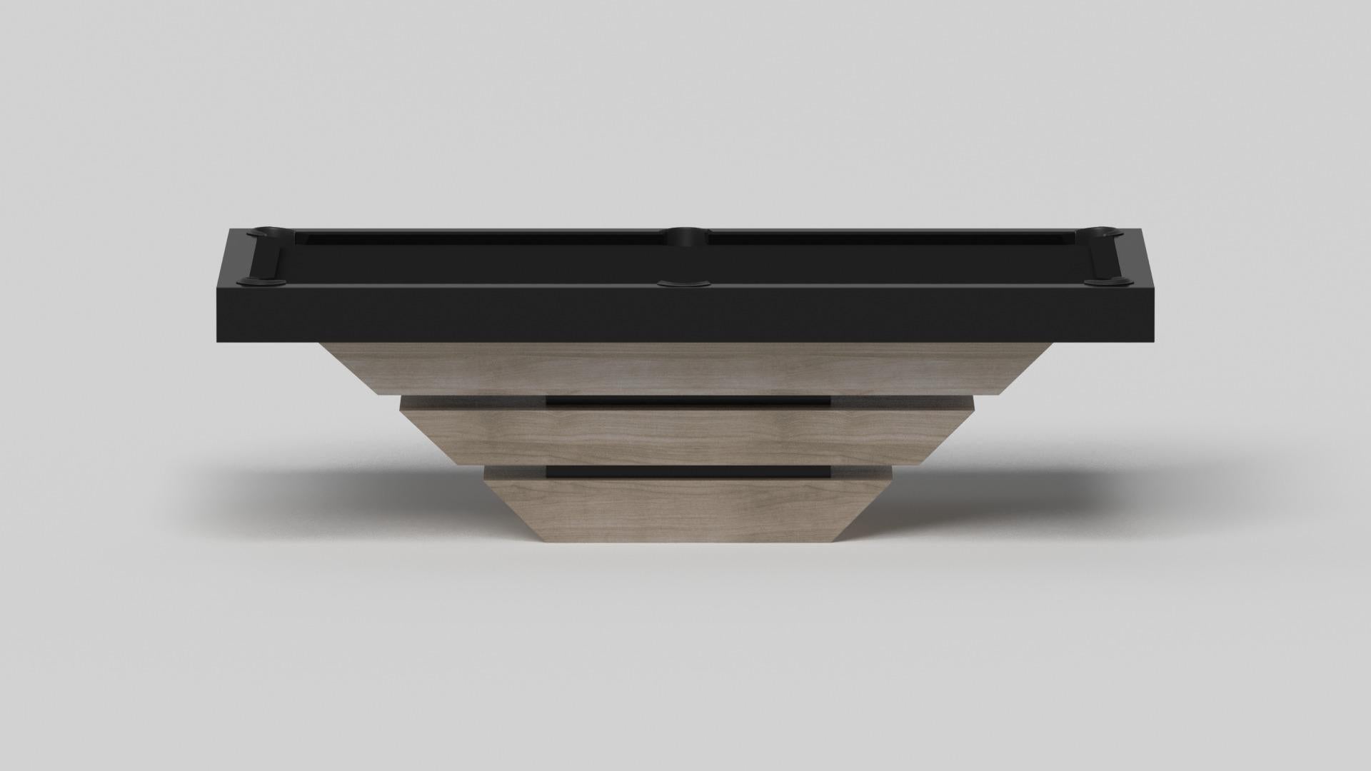 American Elevate Customs Louve Pool Table / Solid White Oak Wood in 9' - Made in USA For Sale