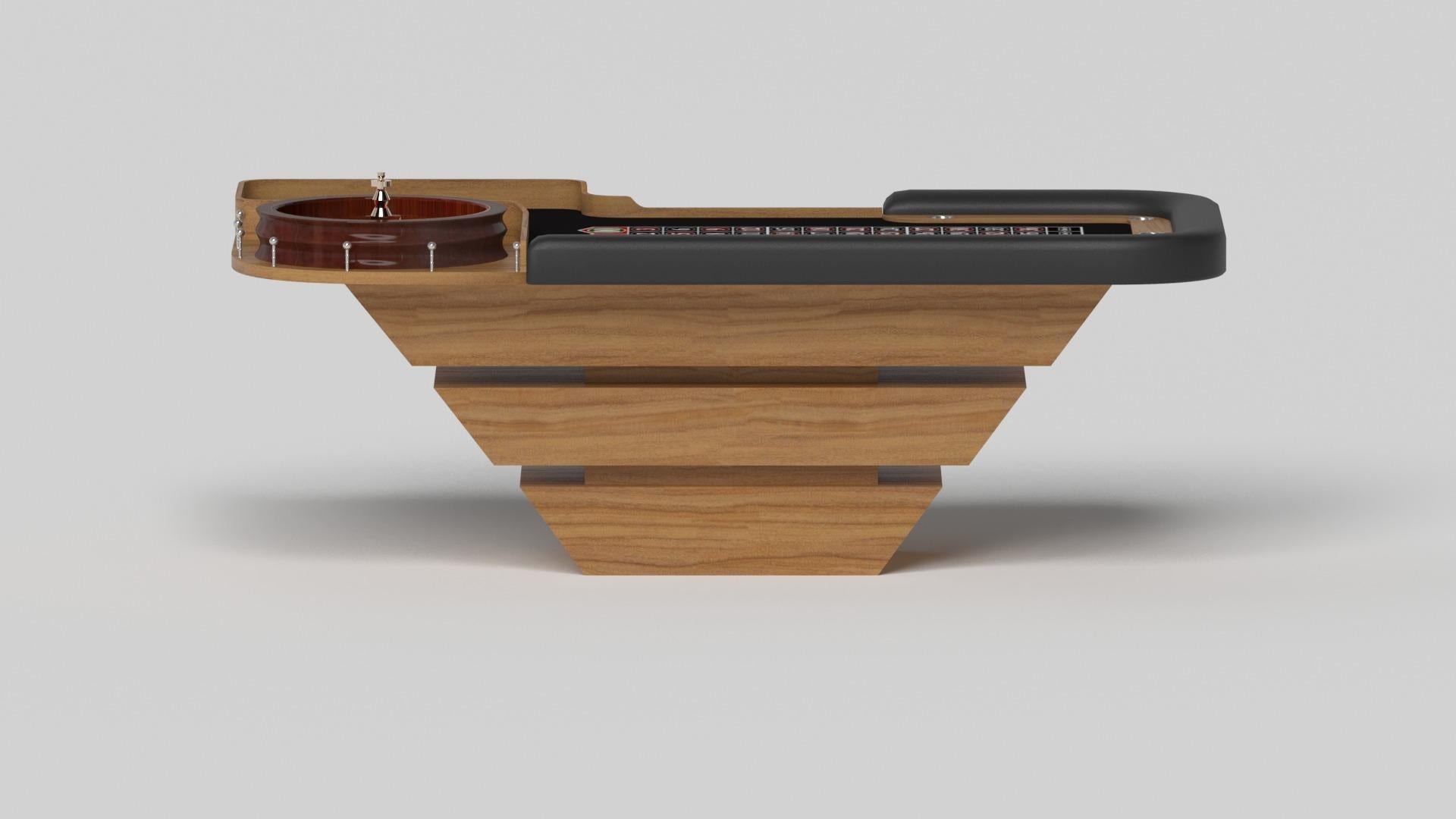 American Elevate Customs Louve Roulette Tables / Solid Teak Wood in 8'2