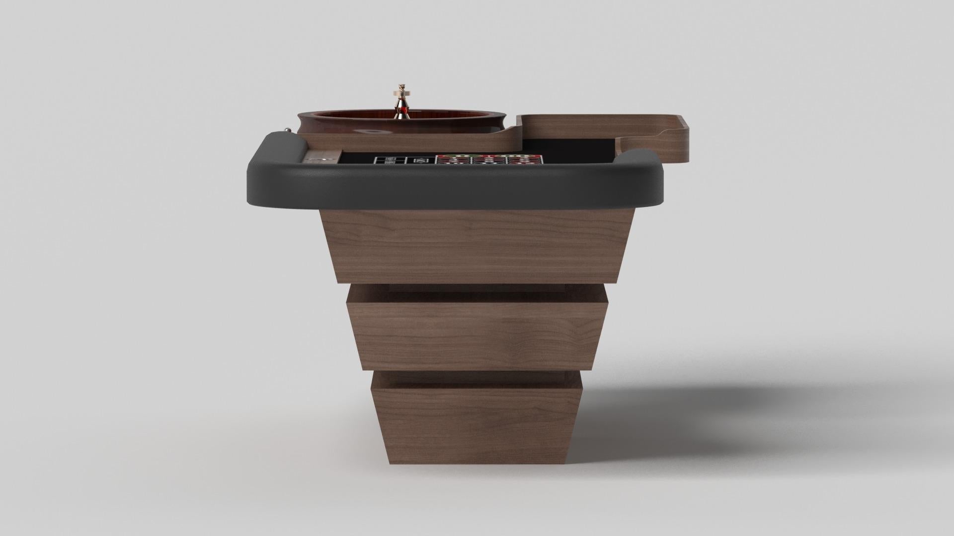 Moderne Elevate Customs Louve Roulette Tables / Solid Walnut Wood in 8'2