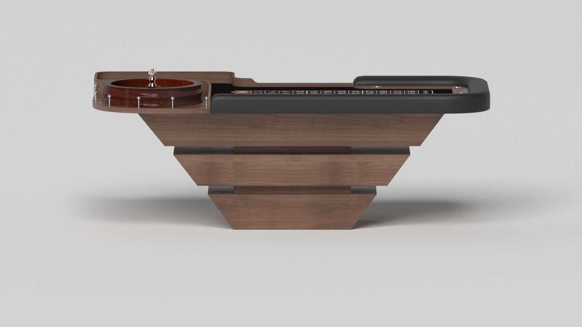 Américain Elevate Customs Louve Roulette Tables / Solid Walnut Wood in 8'2