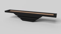 Elevate Customs Louve Shuffleboard Tables / Solid Pantone Black Color in 9' -USA