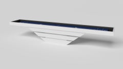 Tavoli da Shuffleboard Elevate Customs Louve / Colore solido Pantone White in 18' - USA
