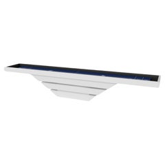 Tavoli da Shuffleboard Elevate Customs Louve / Colore solido Pantone White in 22' - USA