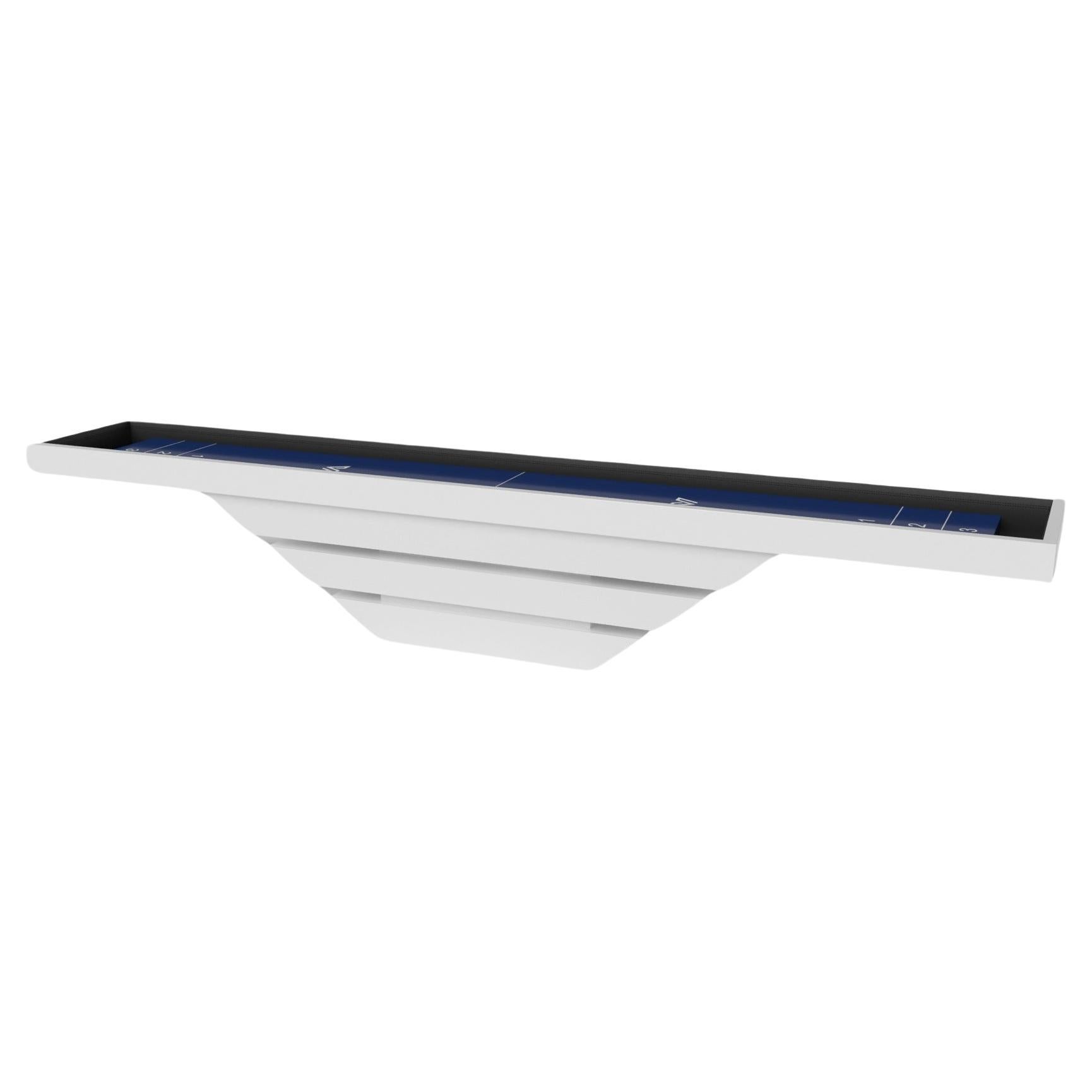 Elevate Customs Louve Shuffleboard Tables / Solid Pantone White Color in 9' -USA