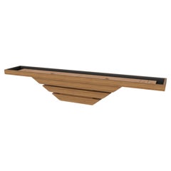 Elevate Customs Louve Shuffleboard Tables / Bois de teck massif en 18' - USA